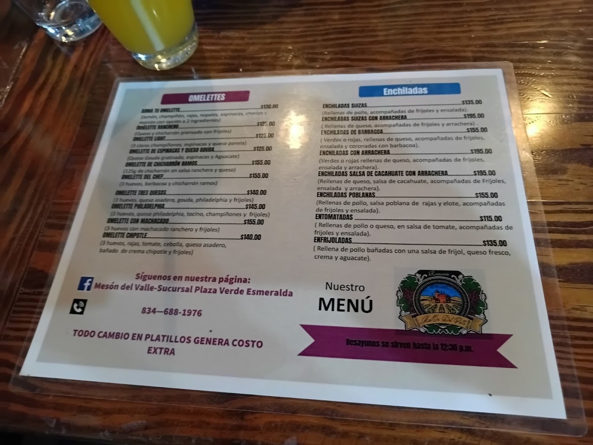 Mesón Del Valle Menu - Image 5